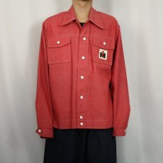 画像2: 70's Swingster コットン×ポリエステル ワークシャツ (2)