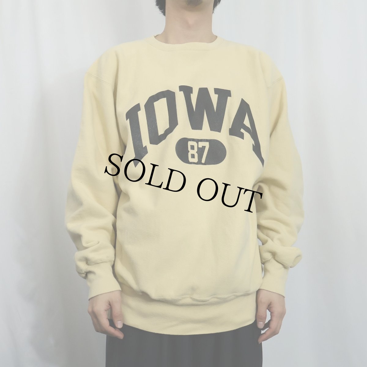 画像2: 90's Champion REVERSE WEAVE "IOWA" プリントスウェット XXL (2)