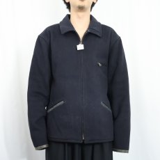 画像2: POLO Ralph Lauren エルボーパッチ付き ウールスポーツジャケット NAVY XL (2)