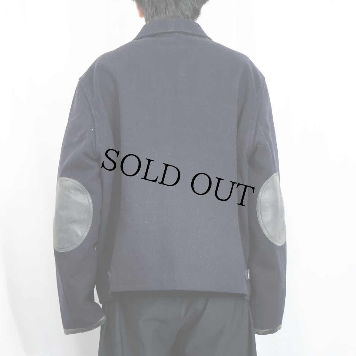 画像3: POLO Ralph Lauren エルボーパッチ付き ウールスポーツジャケット NAVY XL (3)