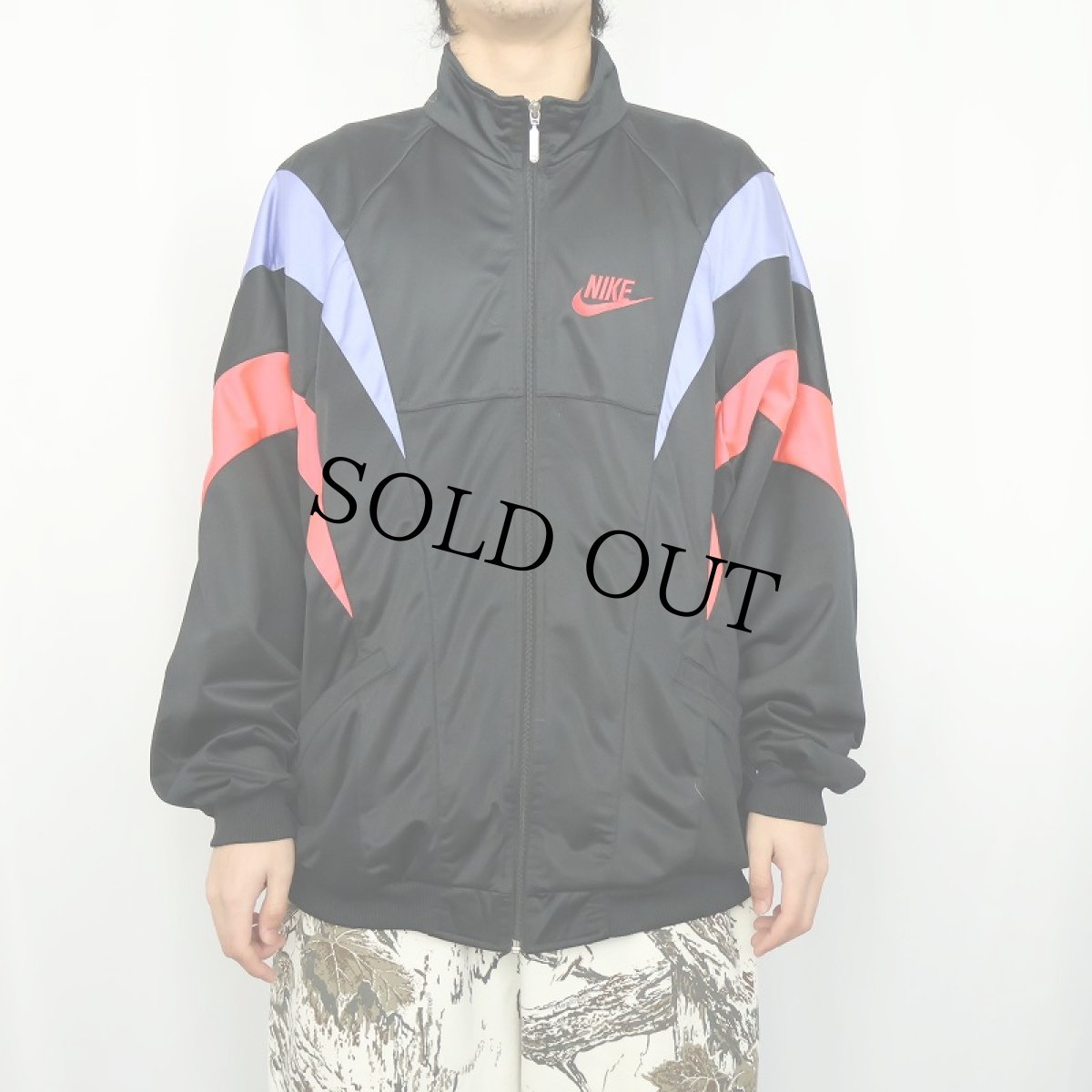 画像2: 90's NIKE 切り替えデザイン トラックジャケット XL (2)