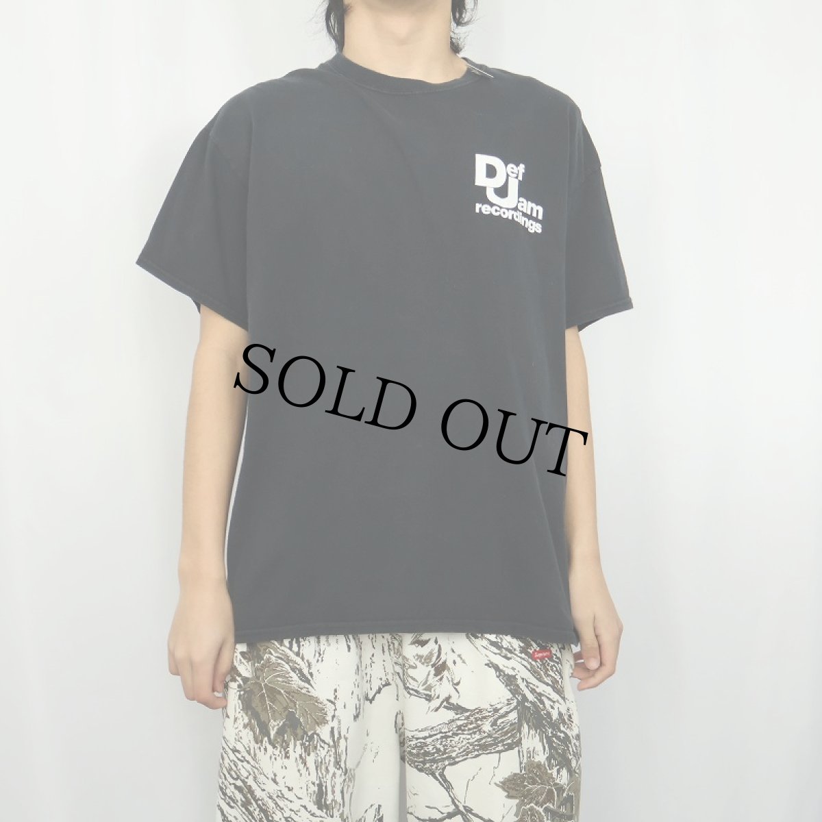 画像3: Def Jam Recordings レコードレーベル ロゴプリントTシャツ BLACK (3)