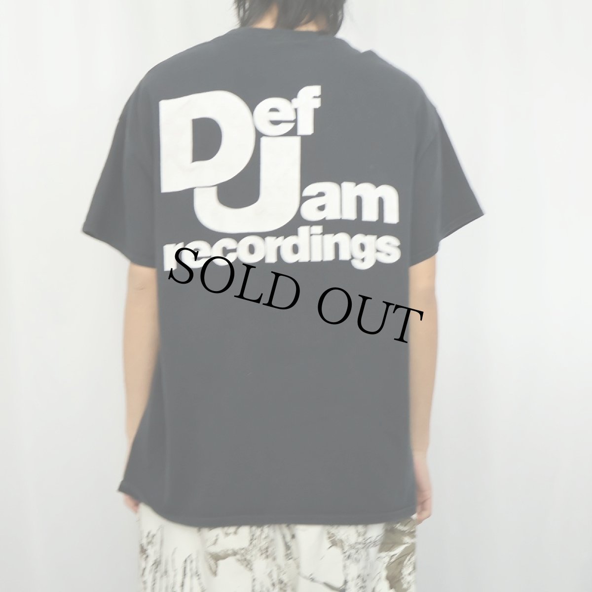 画像4: Def Jam Recordings レコードレーベル ロゴプリントTシャツ BLACK (4)