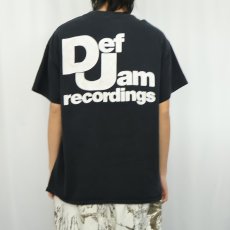 画像4: Def Jam Recordings レコードレーベル ロゴプリントTシャツ BLACK (4)