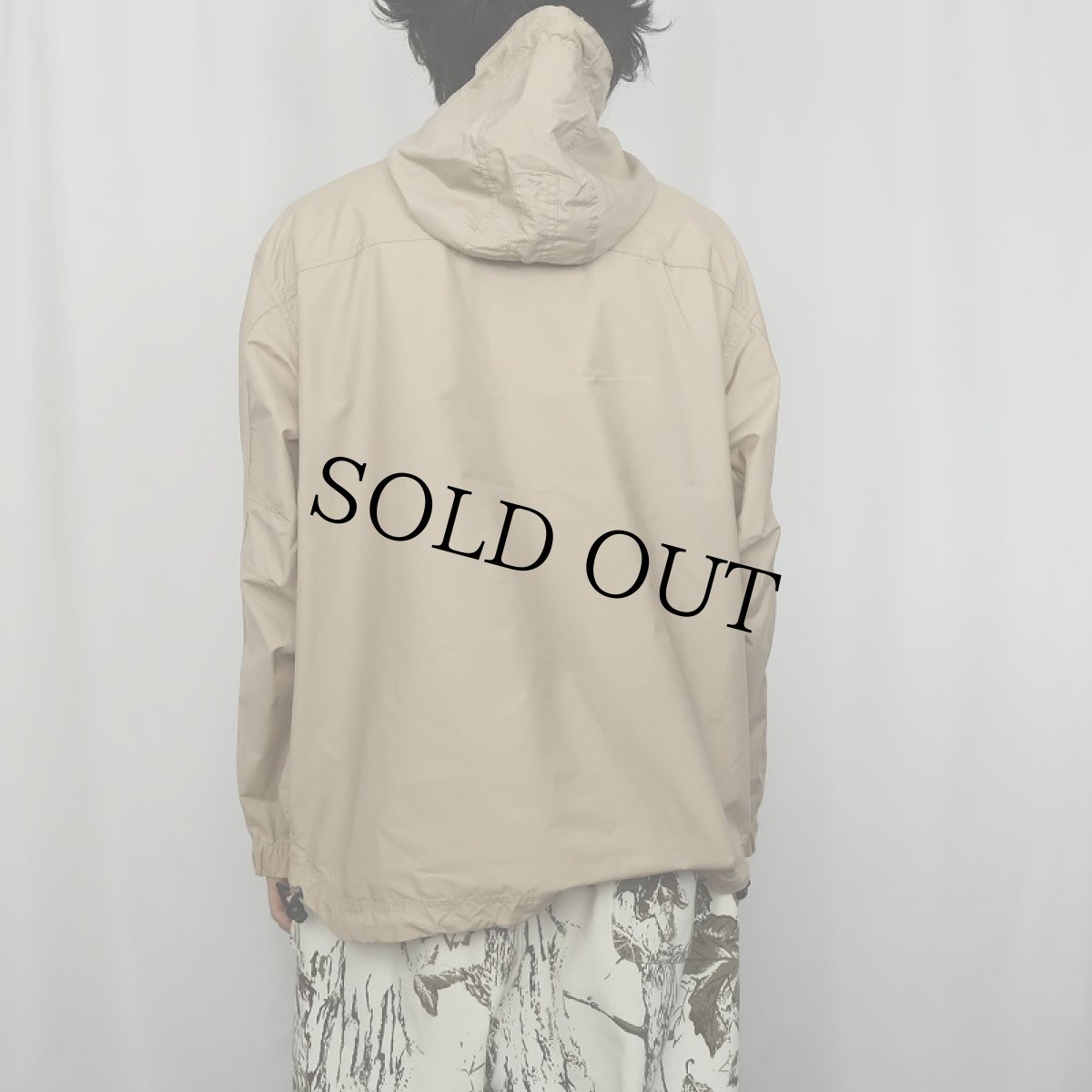 画像3: Body Glove ロゴ刺繍 コットンナイロン アノラックパーカー M (3)