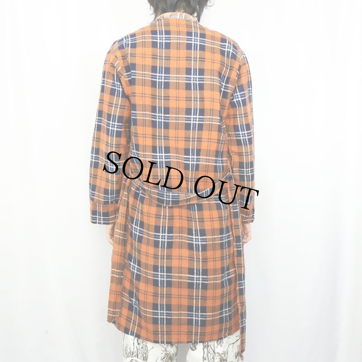 画像3: 60's Royal Crest Casuals タータンチェック柄 ネルガウン M (3)