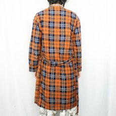 画像3: 60's Royal Crest Casuals タータンチェック柄 ネルガウン M (3)