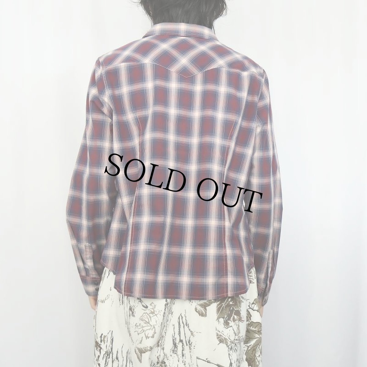 画像3: PENDLETON オンブレーチェック柄 コットン×ポリエステル ウエスタンシャツ XL (3)