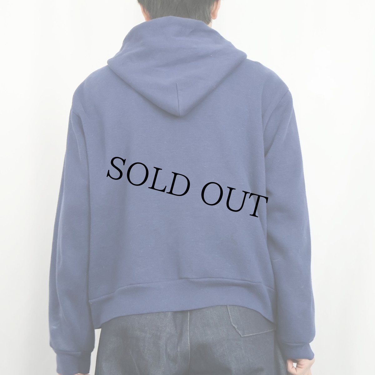 画像3: 80's Gearing Up USA製 裏サーマル スウェットジップパーカー NAVY L (3)