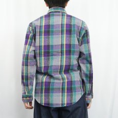画像3: 90's BIG MAC JCPenney チェック柄 ヘビーネルシャツ S (3)