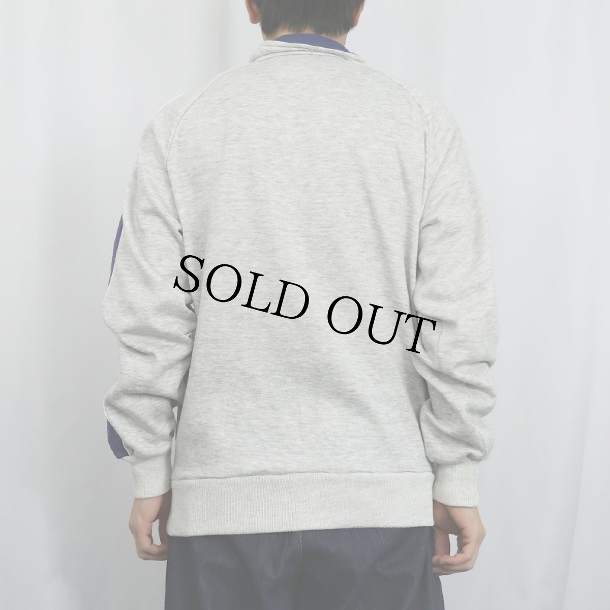 画像3: 90's NIKE 銀タグ ラインデザイン スウェットジップジャケット L (3)