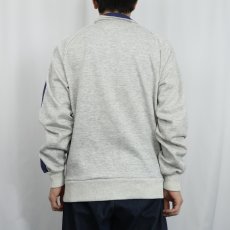 画像3: 90's NIKE 銀タグ ラインデザイン スウェットジップジャケット L (3)