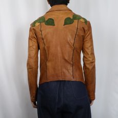 画像3: 70's EAST WEST "Janti" ハンドペイント レザージャケット (3)