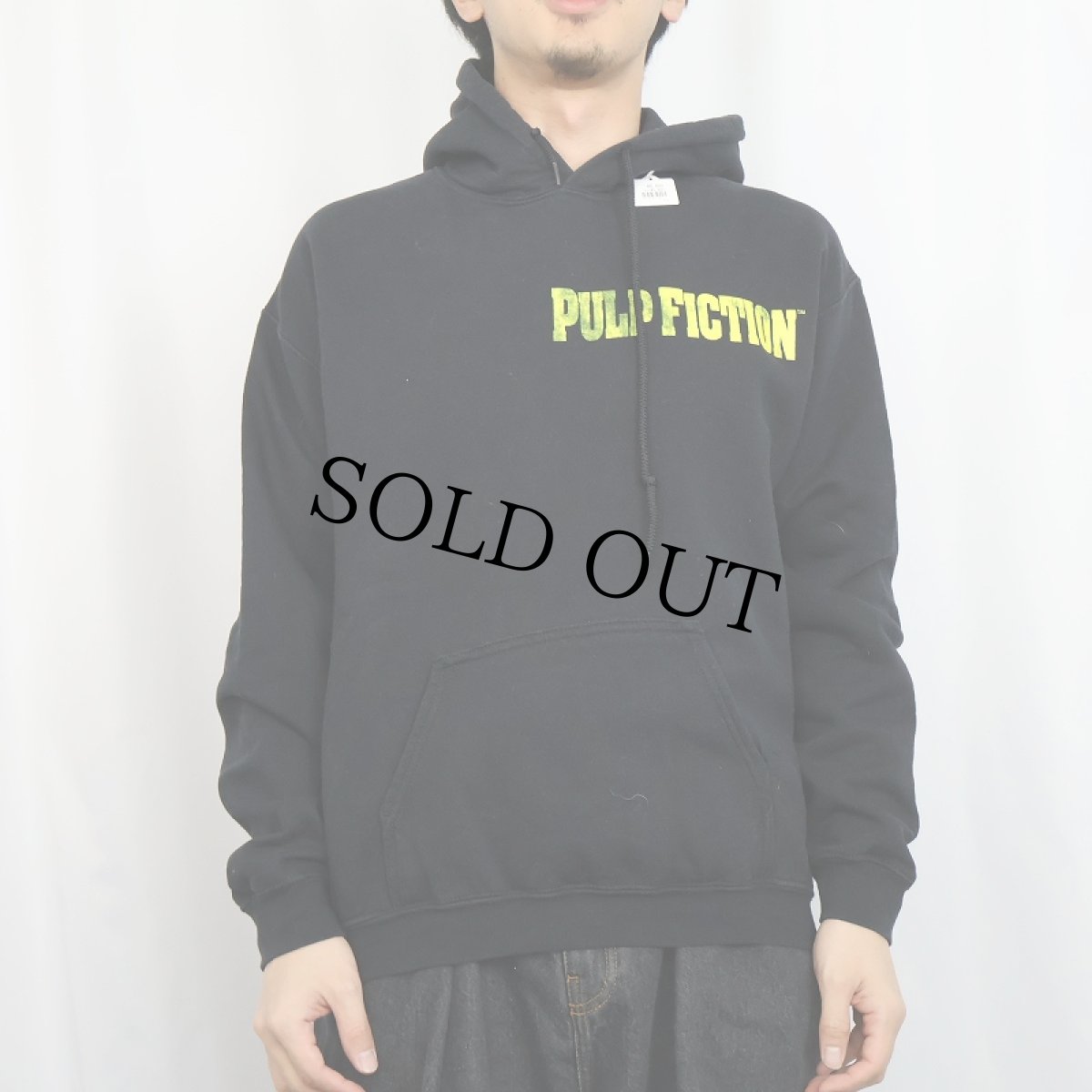 画像2: PULP FICTION クライム映画 プリントスウェットフーディー BLACK XL (2)
