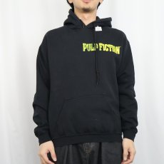 画像2: PULP FICTION クライム映画 プリントスウェットフーディー BLACK XL (2)