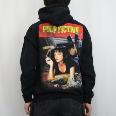 画像3: PULP FICTION クライム映画 プリントスウェットフーディー BLACK XL (3)