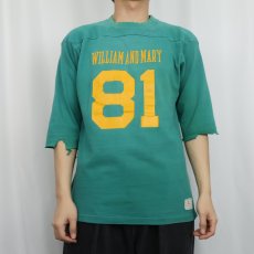 画像2: 70's〜 Champion USA製 "WILLIAM AND MARY" フットボールTシャツ L (2)