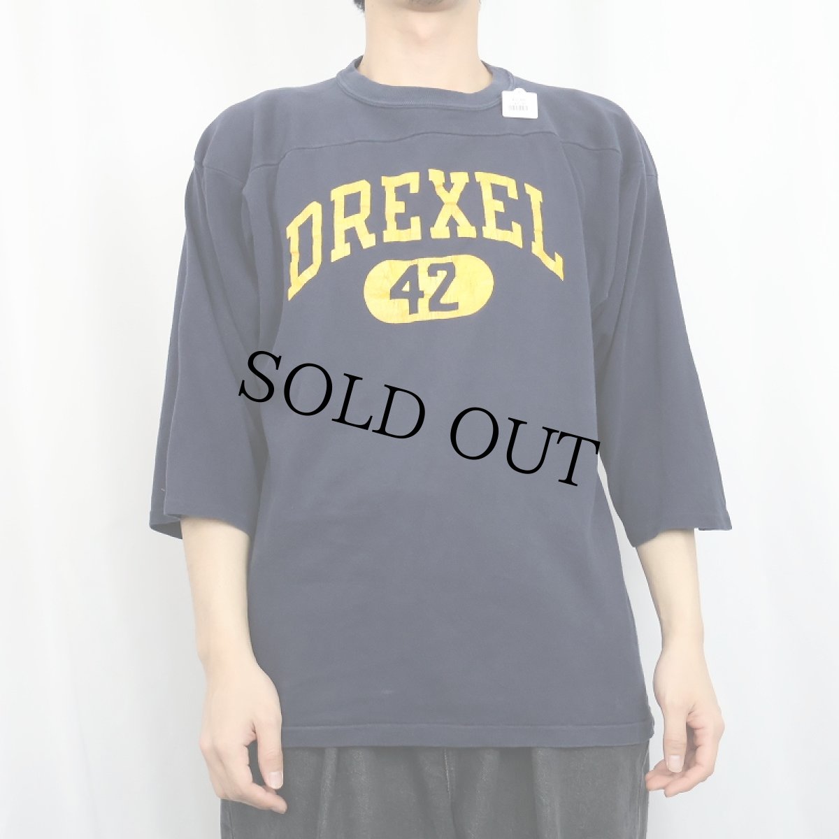 画像2: 70's〜 "DREXEI" フットボールTシャツ NAVY (2)