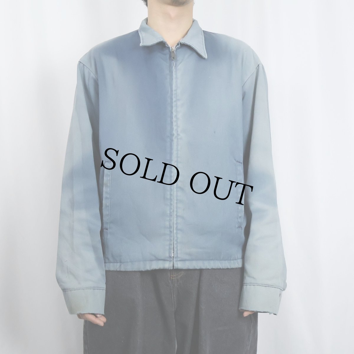 画像2: 80's BIG MAC 裏フリース フェード ワークジャケット L (2)