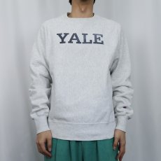 画像2: Champion REVERSE WEAVE "YALE" プリントスウェット S (2)