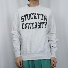 画像2: Champion REVERSE WEAVE "STOCKTON UNIVERSITY" プリントスウェット S (2)