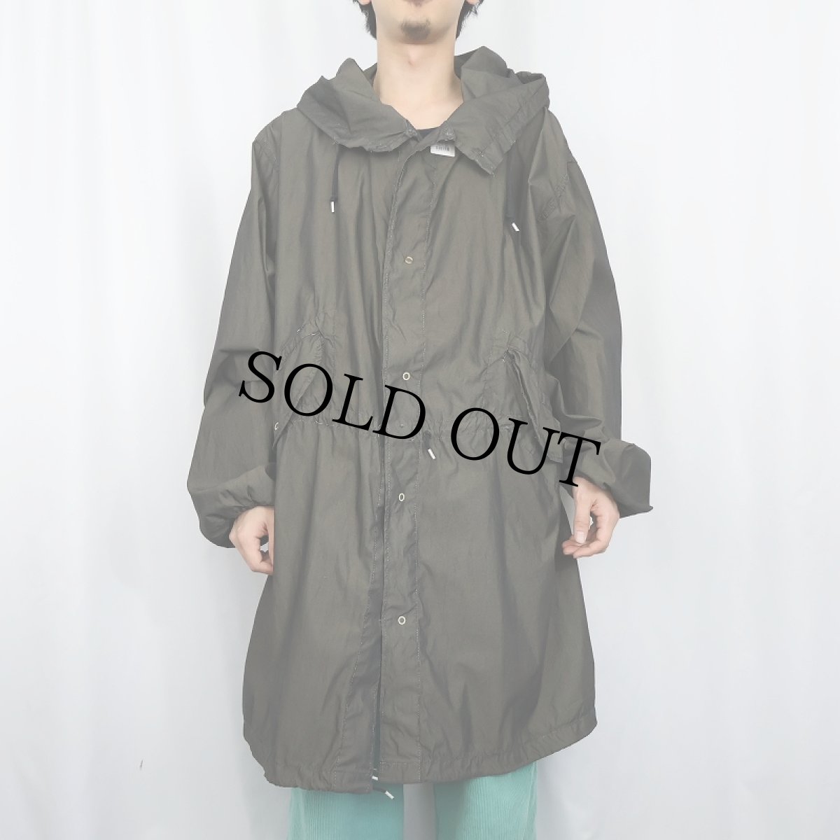 画像2: 80's U.S.ARMY スノーカモパーカー 後染め SMALL (2)