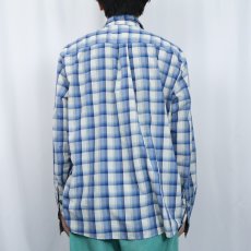 画像3: Patagonia オンブレーチェック柄 ナイロン×ポリエステルシャツ L (3)