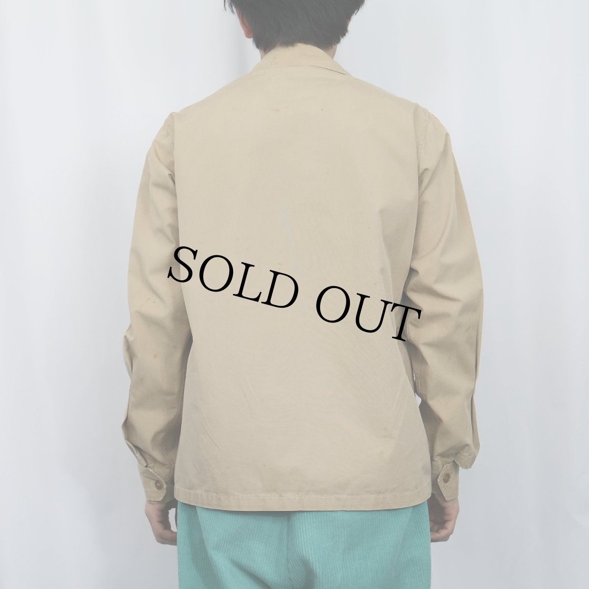 画像3: 40's Manhattan コの字エンド コットンジャケット (3)