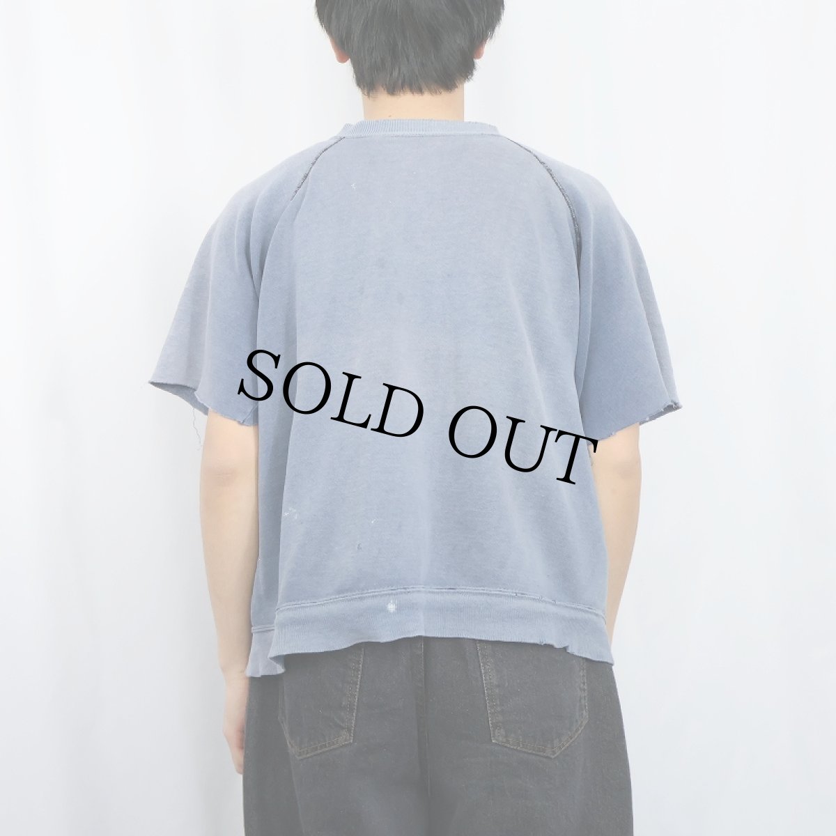 画像3: 50〜60's カットオフスリーブ 無地スウェット (3)