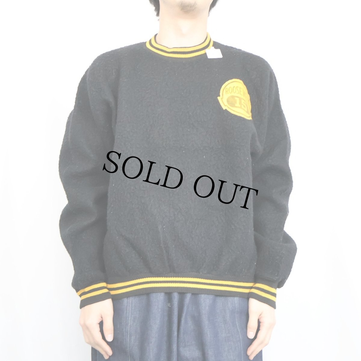 画像2: 60's CHAMPION PRODUCTSタグ ボアスウェット BLACK L (2)