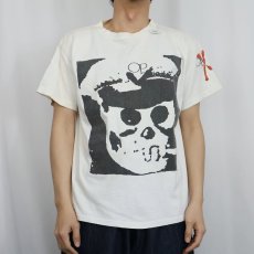 画像2: 80's Ocean Pacific スカルプリントTシャツ L (2)