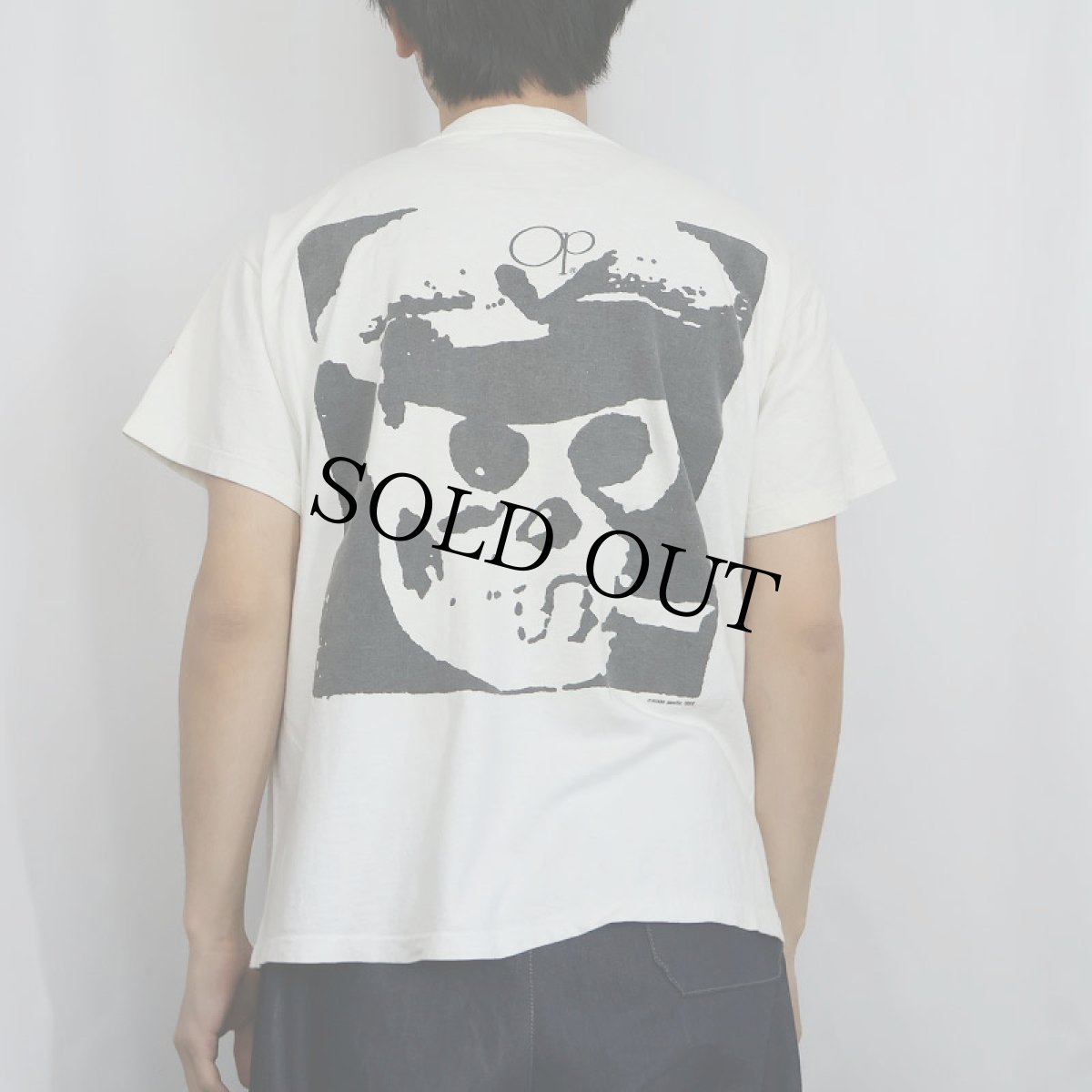 画像3: 80's Ocean Pacific スカルプリントTシャツ L (3)