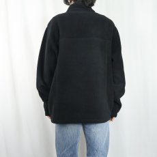 画像3: L.L.Bean フリースプルオーバージャケット BLACK L (3)