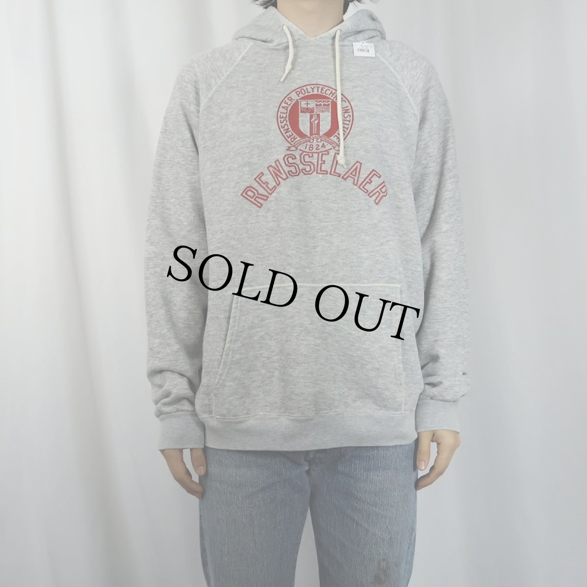画像2: 70〜80's "Rensselaer Polytechnic Institute" プリントスウェットフーディー  (2)