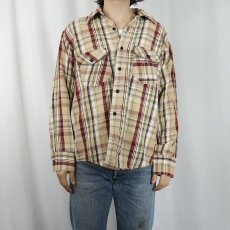 画像2: 70's Frostproof USA製 チェック柄 ヘビーネルシャツ L (2)
