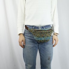 画像2: 総柄 ウエストバッグ  (2)