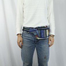 画像2: 総柄 ウエストバッグ  (2)