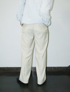 画像5: Sean John ストライプ柄 ウール×レーヨン混 4タックスラックス W35 (5)