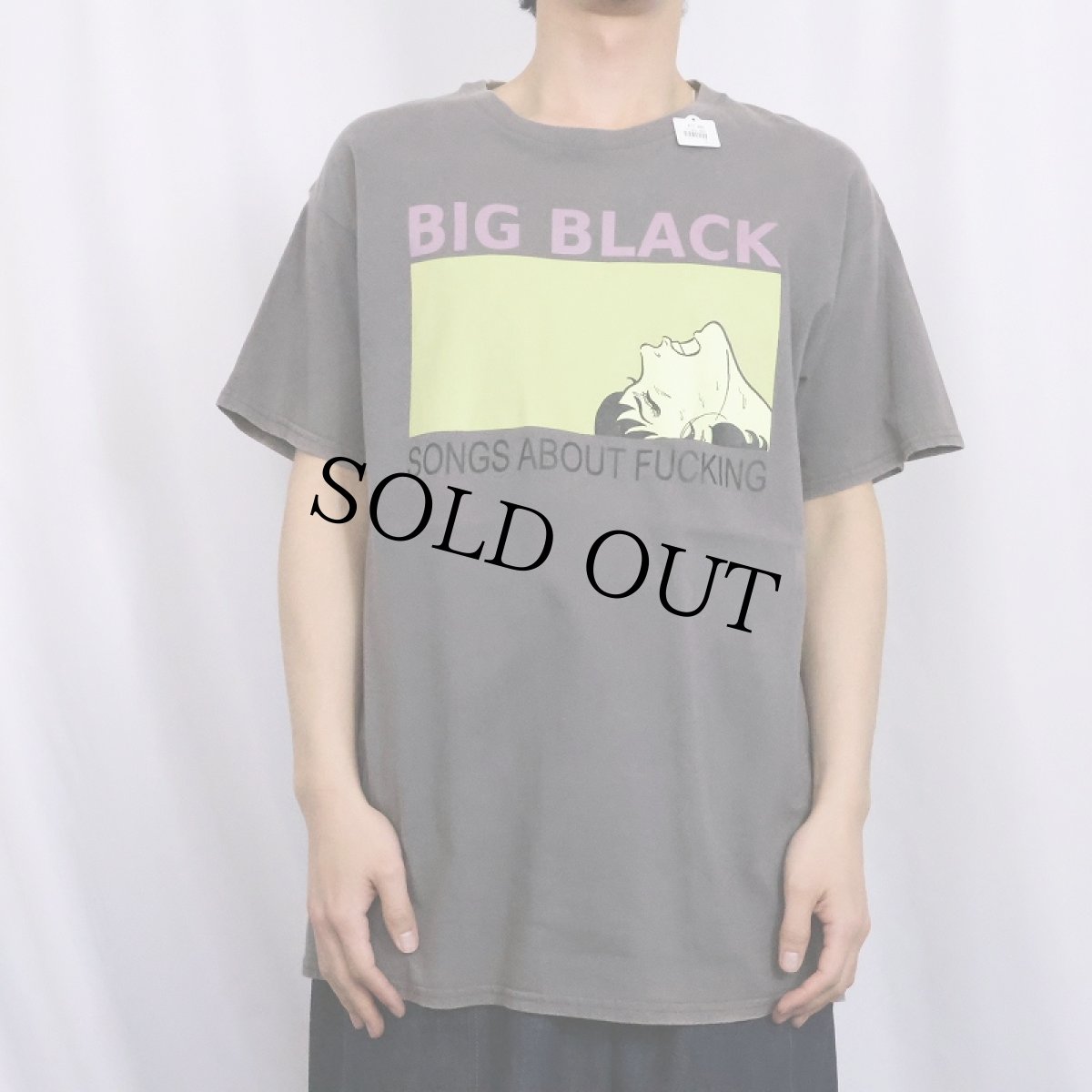 画像3: BIG BLACK "SONGS ABOUT FUCKING" パンクロックバンド アルバムプリントTシャツ (3)