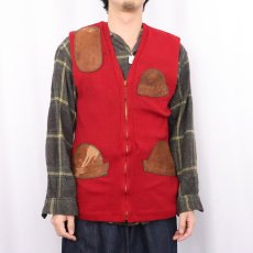 画像2: 60's Bob Allen Gun Club シューティング ウールニットベスト SIZE40 (2)