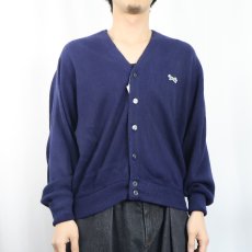 画像2: 80's The Fox JCPenney USA製 アクリルニットカーディガン S (2)