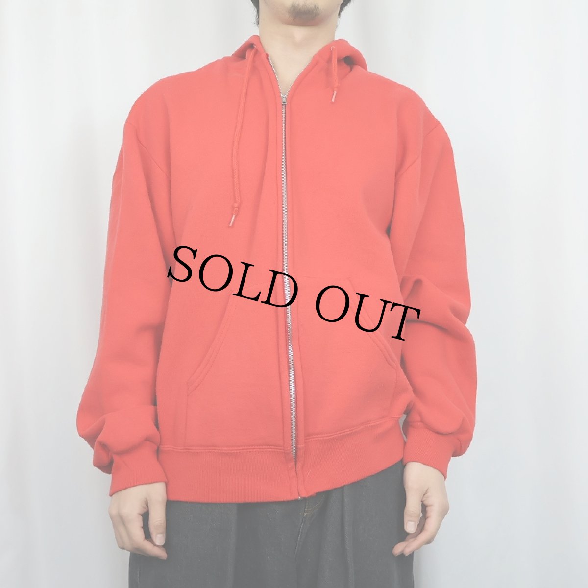 画像2: 90's Cheetah USA製 スウェットジップパーカー L (2)