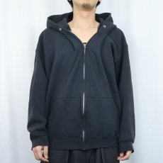 画像2: 90's PRO SPIRIT スウェットジップパーカー BLACK XL (2)
