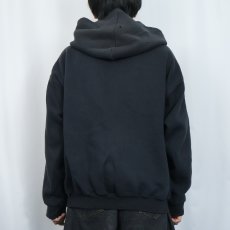 画像3: 90's PRO SPIRIT スウェットジップパーカー BLACK XL (3)