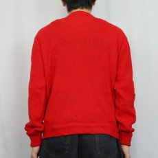 画像3: 80's The Fox JCPenney Vネック アクリルニットセーター M (3)