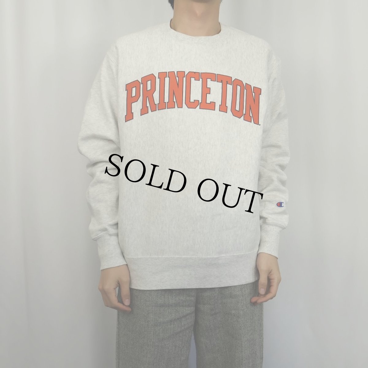 画像2: Champion REVERSE WEAVE "PRINCETON" プリントスウェット M (2)