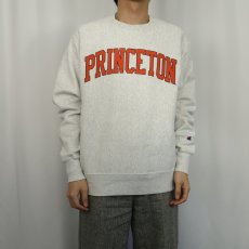 画像2: Champion REVERSE WEAVE "PRINCETON" プリントスウェット M (2)