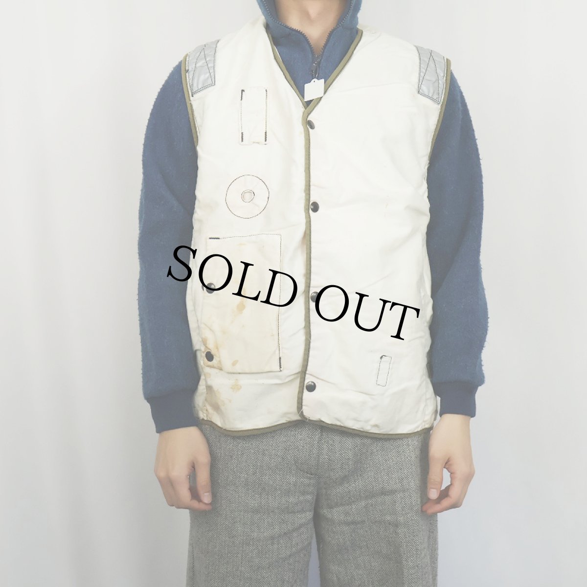 画像2: 80's U.S.NAVY LIFE PRESERVER VEST MEDIUM (2)