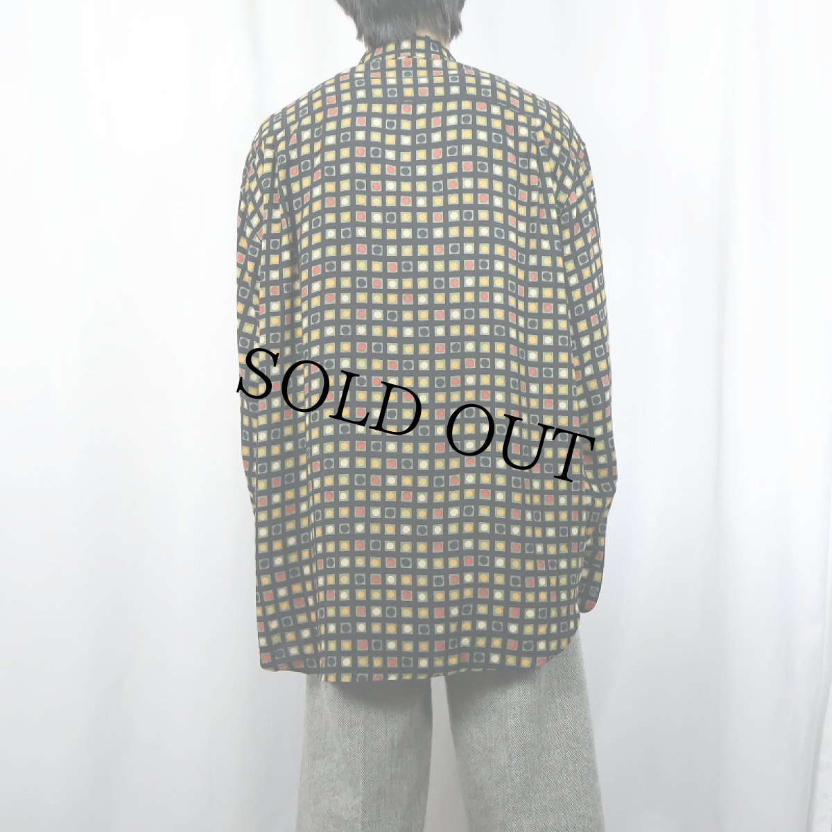 画像3: MONDO Marco ITALY製 総柄シルクシャツ (3)