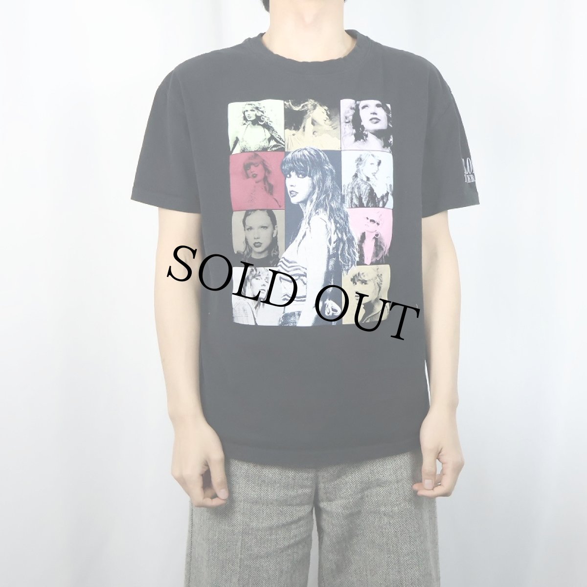 画像2: TAYLOR SWIFT "THE ERAS" シンガーソングライター ツアープリントTシャツ BLACK L (2)